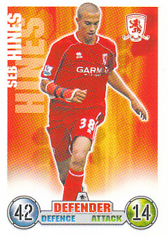 Seb Hines Middlesbrough 2007/08 Topps Match Attax #199